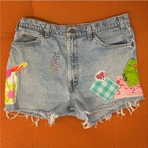 Vintage Patchwork Levi Shorts